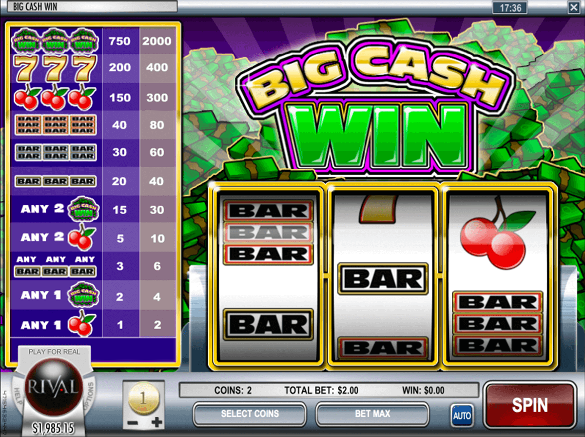 big cash win rival automat online 