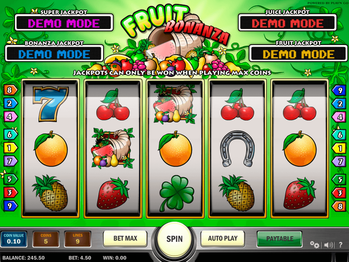 fruit bonanza playn go automat online 