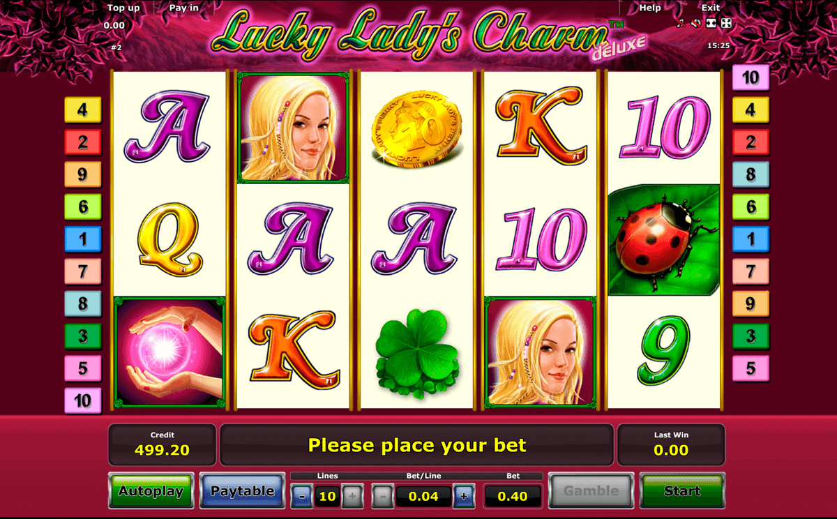 lucky ladys charm deluxe novomatic automat online 