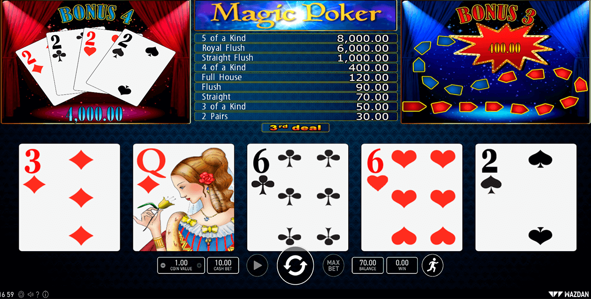 magic poker wazdan video poker 