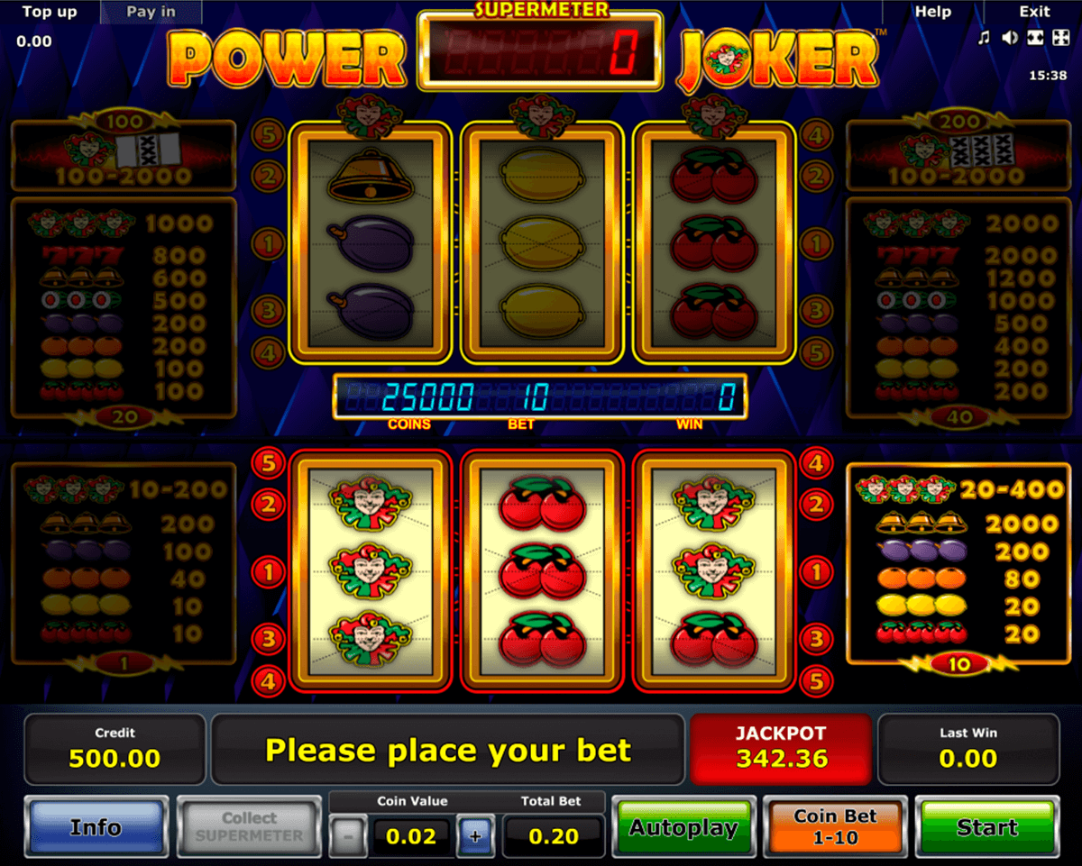 power joker novomatic automat online 