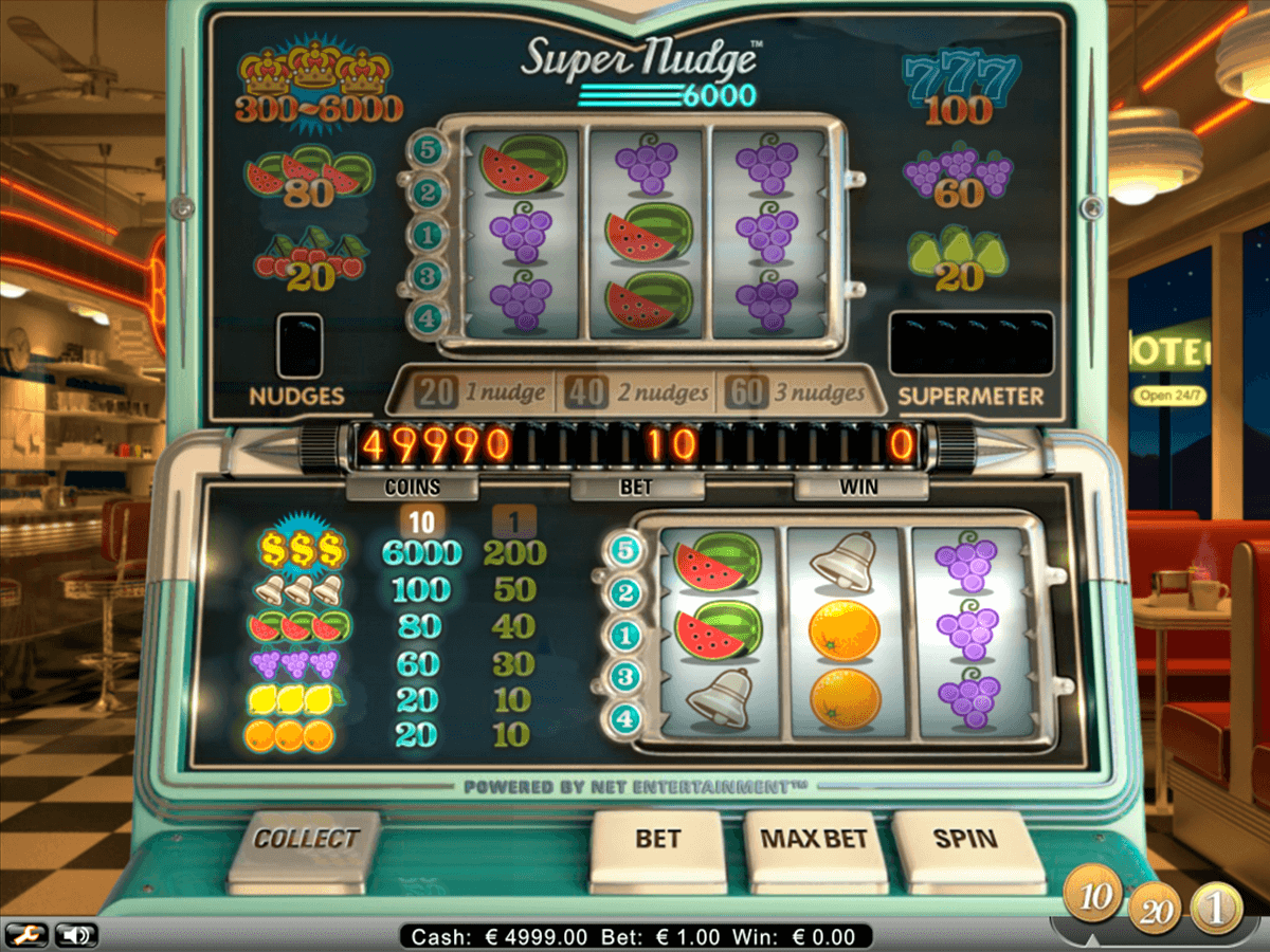 super nudge 6000 netent automat online