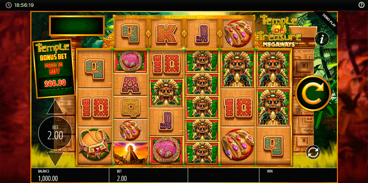 temple of treasure megaways blueprint automat online