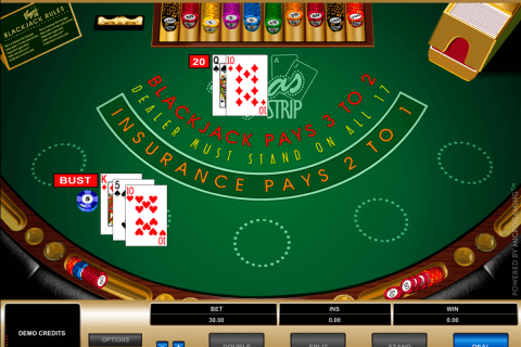 vegas strip blackjack microgaming blackjack online